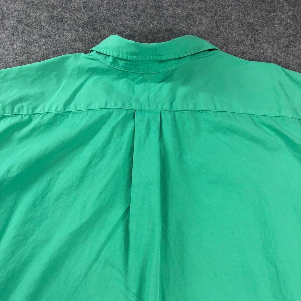 Ralph Lauren Mens Button Up Shirt 3XLT Feather Weight Twill Green Long Sleeve - Picture 6 of 12